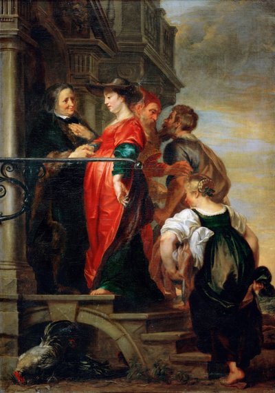 La Visitation de la Vierge Marie - زيارة السيدة العذراء مريم ، بقلم ثولدين ، تيودور ، فان (1606-1669). زيت على قماش ، قبل ١٦٦٩. الأبعاد: ٢٠٥ × ١٤٤ سم. متحف تاريخ الفن ، فيين بواسطة ثيودور فان ثولدن