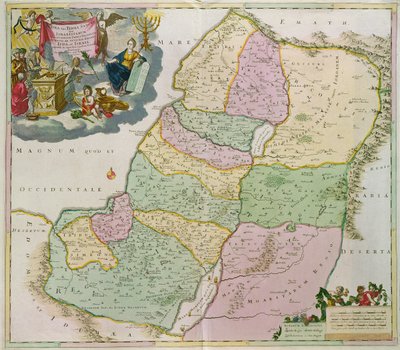 خريطة الأرض المقدسة بواسطة Theodorus Danckerts