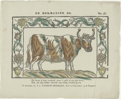 De bekranste os (العنوان على الكائن) بواسطة مجهول