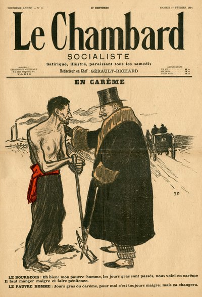 Le Chambard Socialiste ، رقم 10 ، هجائي اللون بواسطة ثيوفيل الكسندر شتاينلين