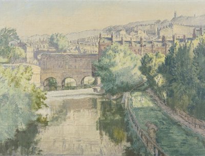 Pulteney Bridge over the Avon at Bath بواسطة تريز ليسور