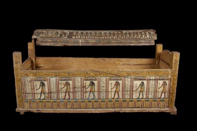 تابوت Djeddjehutefankh (الخشب والعظام) بواسطة Third Intermediate Period Egyptian