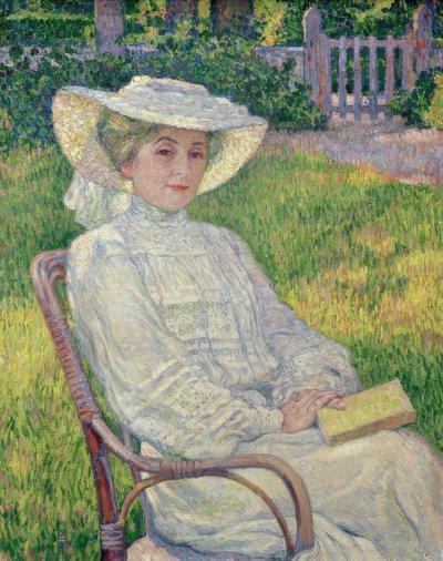 La dame en blanc بواسطة Théo van Rysselberghe
