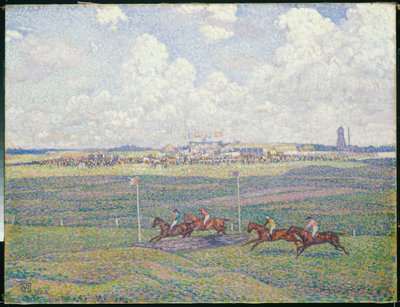 مضمار السباق في بولون سور مير بواسطة Théo van Rysselberghe