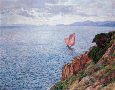 الشراع الأحمر بواسطة Théo van Rysselberghe