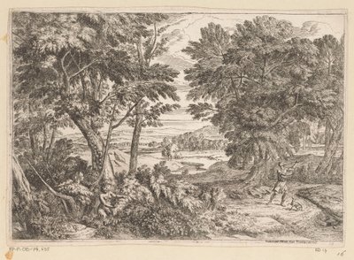 منظر أركادي مع كيفالوس وبروكريس Suite de Paysages (عنوان السلسلة) بواسطة جان فرانسوا ميليت (الثاني)