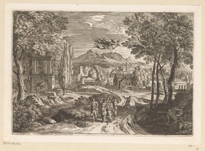 منظر أركادي مع بنات كيكروبس Suite de Paysages (عنوان السلسلة) بواسطة جان فرانسوا ميليت (الثاني)