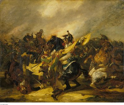 جيريكولت - شحنة من الفرسان، 1822 - 1823 تقريباً بواسطة ثيودور جيريكولت