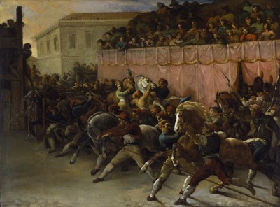 جيريكولت - متسابقون بلا راكب في روما، 1817 بواسطة ثيودور جيريكولت