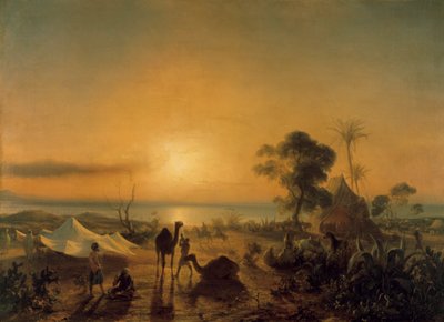 المخيم في سطاوالي ، 1830. بواسطة جان أنطوان ثيودور جودين