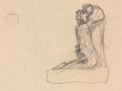 رسم تخطيطي لشخصيتين. بواسطة أوغست تيودول ريبوت