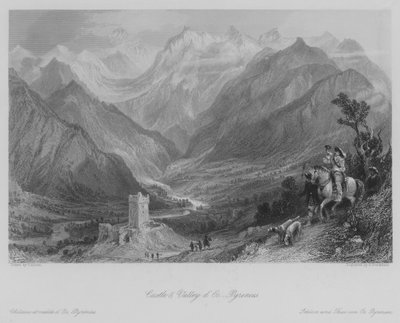 Castle and Valley d'Oo ، Pyrenees (نقش) بواسطة توماس (بعد) ألوم