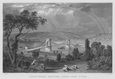 جسر Scotswood ، فوق Tyne (نقش) بواسطة توماس (بعد) ألوم