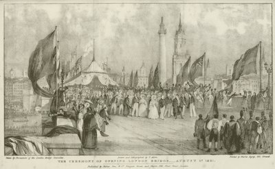 The ceremony of opening London Bridge بواسطة توماس (بعد) ألوم