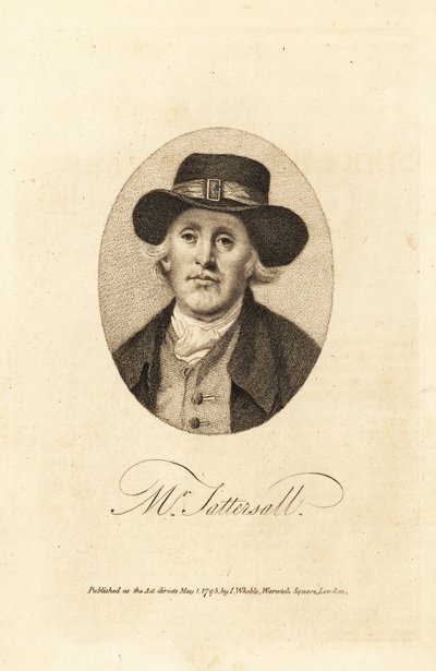 صورة لريتشارد تاترسال (1724-1795) ، مؤسس بائعي المزادات على حصان السباق Tattersalls في هايد بارك كورنر ، لندن بواسطة توماس (بعد) بيتش