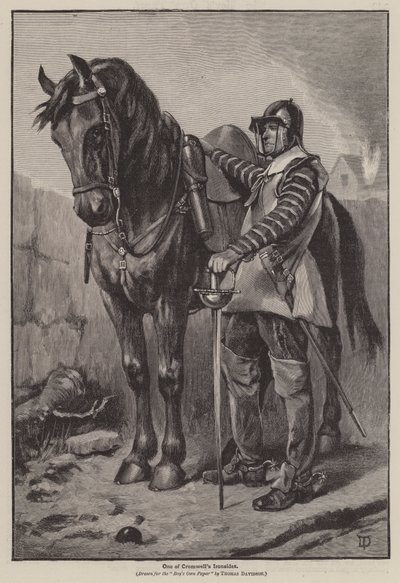 واحدة من Cromwell's Ironsides (نقش) بواسطة توماس (بعد) ديفيدسون