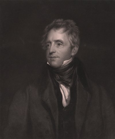 صورة للممثل الإنجليزي جون فوسيت (1768-1837) ، نقش بواسطة دبليو جيه إدواردز من لوحة توماس لورانس ، 23 × 32 سم ، دار Virtue and Co Publisher ، لندن بواسطة توماس (بعد) لورانس