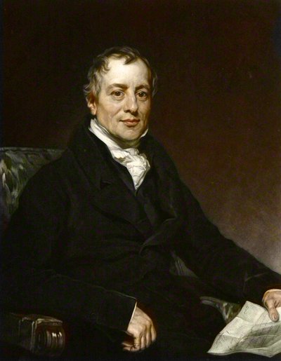 صورة لديفيد ريكاردو - نقش على اسم توماس فيليبس - ديفيد ريكاردو (1772-1823) ، اقتصادي بريطاني بواسطة توماس (بعد) فيليبس