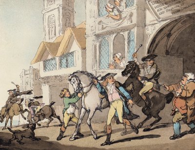 Off to a Badger-Baiting (لون ليثو) بواسطة توماس (بعد) رولاندسون