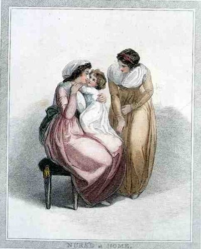 Nurs'd at Home ، نقش بواسطة جوزيف ستروت (1749-1802) ، حانة. بواسطة L. Jeffreys بواسطة توماس (بعد) ستوثارد