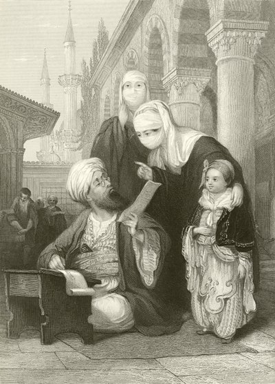 كاتب الرسالة التركي بواسطة توماس ألوم