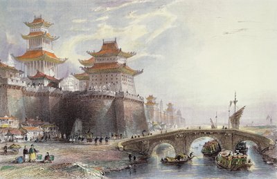 البوابة الغربية لبكين ، c.1850 بواسطة توماس ألوم