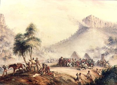 هجوم على دورية الكولونيل ياربورو في Waterkloof من قبل كافر و Rebel Hottentots بواسطة توماس بينز