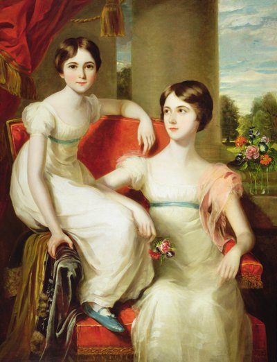 صورة للسيدة كارولين أوغستا (ت 1898) والسيدة هنرييتا (ت 1860) بيلهام كلينتون بواسطة Thomas Barber