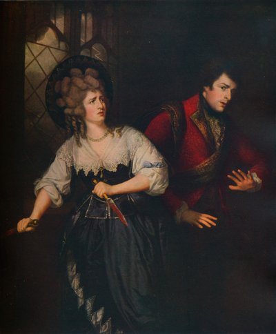 السيدة Siddons و JP Kemble في مشهد خنجر من ماكبث ، 1786 بواسطة توماس بيتش