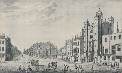 خارج سانت جاميس بالاس ، بال مول ، 1740-1760 ، 1920 بواسطة توماس باولز