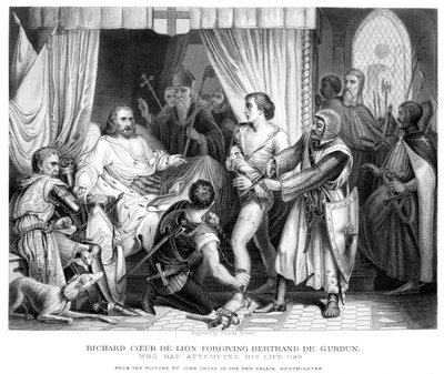 الملك ريتشارد الأول 1157-1199 ، غفرانًا لبرترانند دي جوردون ، أواخر القرن التاسع عشر. بواسطة توماس براون