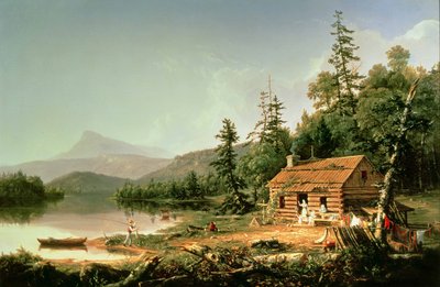 الصفحة الرئيسية في الغابة ، 1847 بواسطة توماس كول