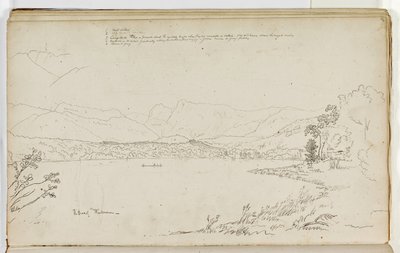 رأس ويندرمير ، مقاطعة ليك ، إنجلترا ، 1829 (قلم وحبر فوق قلم رصاص على ورق) بواسطة توماس كول