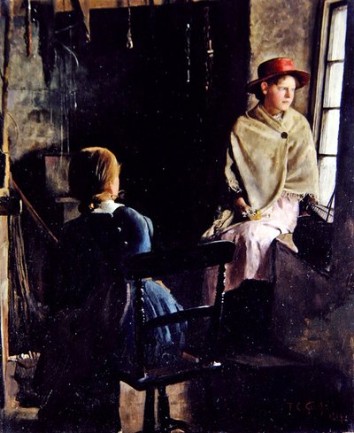 كوخ داخلي ، نيولين (1884 (زيت على قماش) بواسطة توماس كوبر جوتش