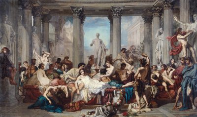 رومان الانحطاط ، 1847. بواسطة توماس كوتور