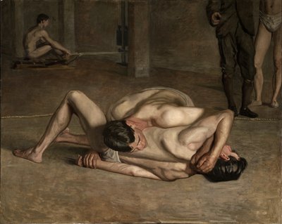 المصارعين بواسطة Thomas Cowperthwait Eakins