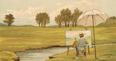 الحياة المنزلية: رسم الطفل على أراضي الحوزة بواسطة توماس كرين