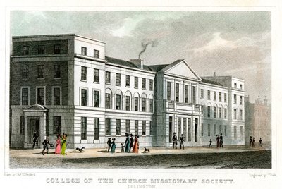 كلية جمعية الكنيسة التبشيرية ، Islington ، لندن ، 1827. بواسطة توماس دايل