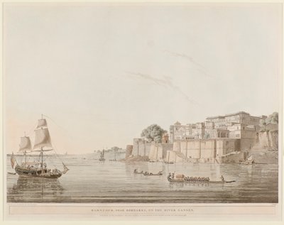 Ramnugur ، بالقرب من Bernares ، على نهر Ganges بواسطة توماس دانييل