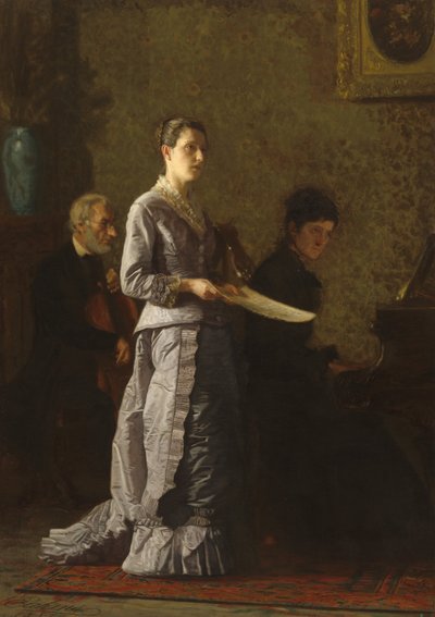 غناء أغنية مثيرة للشفقة ، 1881. بواسطة توماس إيكنز
