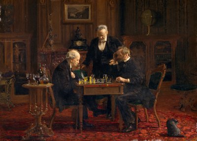 لاعبو الشطرنج ، 1876 بواسطة توماس إيكنز