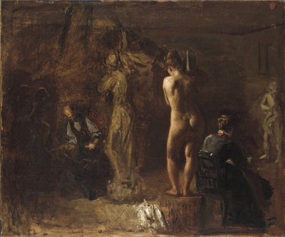 وليام راش نحت شخصيته الرمزية لنهر شويلكيل ، 1876 (زيت على قماش مركب على لوح التكوين) بواسطة توماس إيكنز