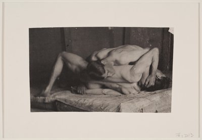 المصارعون في استوديو إيكنز ، ج. 1899. بواسطة توماس إيكنز