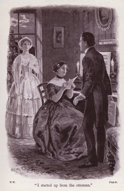 رسم توضيحي للمرأة ذات الرداء الأبيض بواسطة ويلكي كولينز (ليثو) بواسطة توماس أير ماكلين