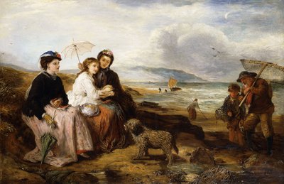 على شاطئ البحر ، 1877 بواسطة توماس فالكون مارشال
