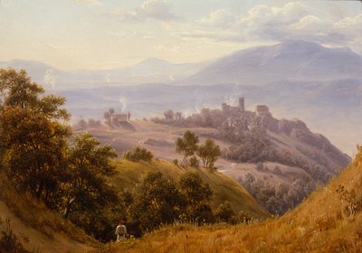 منظر لأوليفانو، حوالي عام 1834 (لوحة) بواسطة توماس فيرنلي