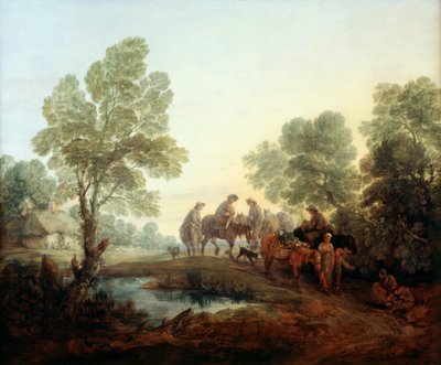 الذهاب إلى السوق ، حوالي 1770 (زيت على قماش) بواسطة توماس غينزبورو