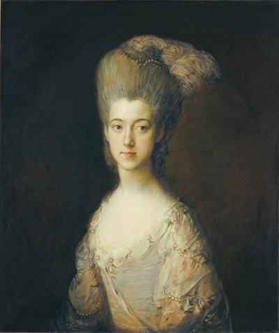 السيدة بول كوب ميثوين، حوالي 1776-1777 (زيت على قماش) بواسطة توماس غينزبورو