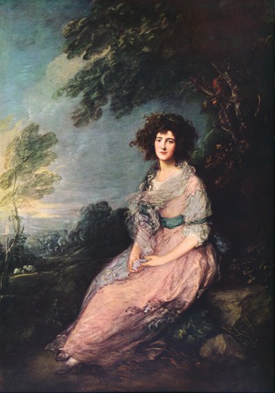 السيدة ريتشارد برينسلي شيريدان ، 1785-1787 بواسطة توماس غينزبورو