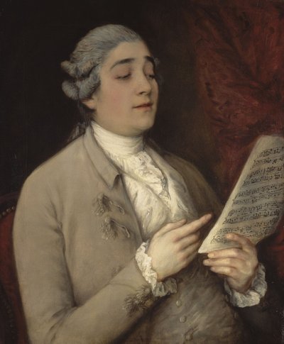 صورة لجيوستو فرديناندو تندوتشي 1736-1790 ، والمعروفة باسم il Senesino ، ca 1770. بواسطة توماس غينزبورو